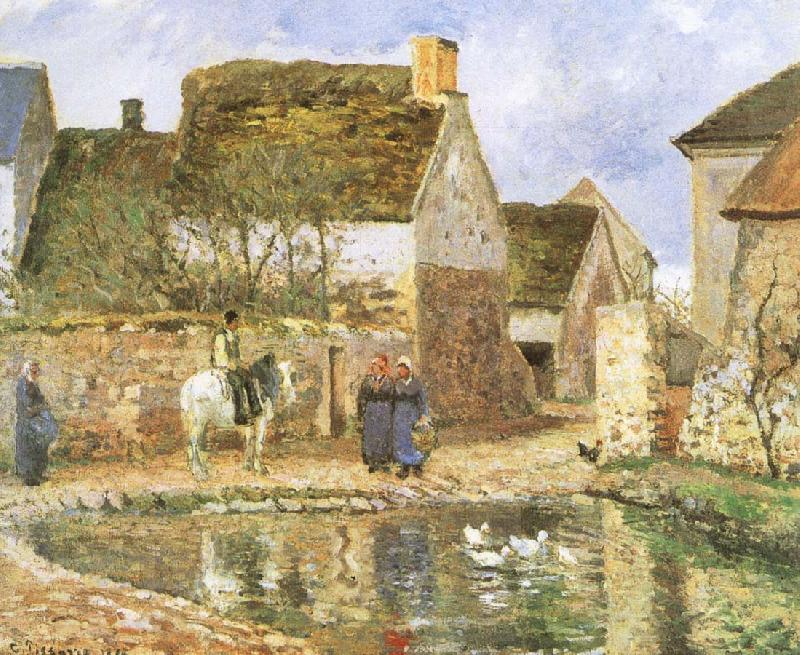 Camille Pissarro Duck pond oil painting image